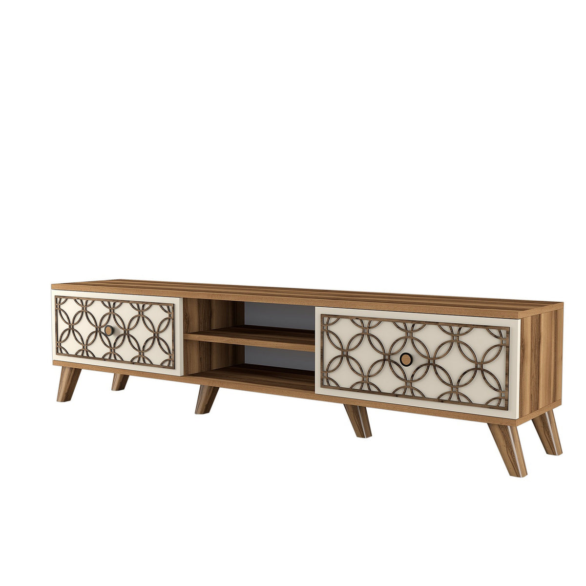 Stalak za televizor, Class - Walnut, Cream