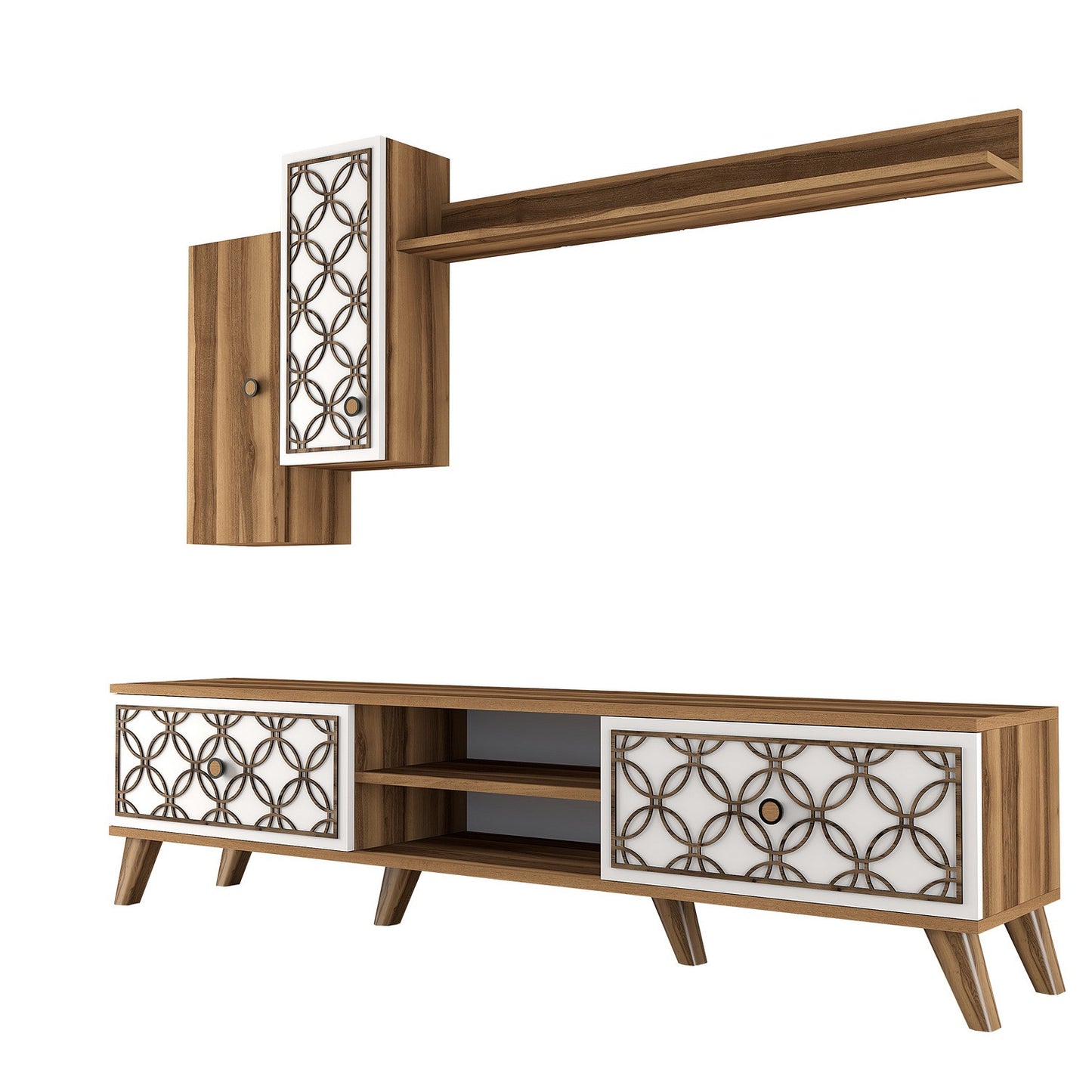 TV jedinica, Class S - Walnut, White
