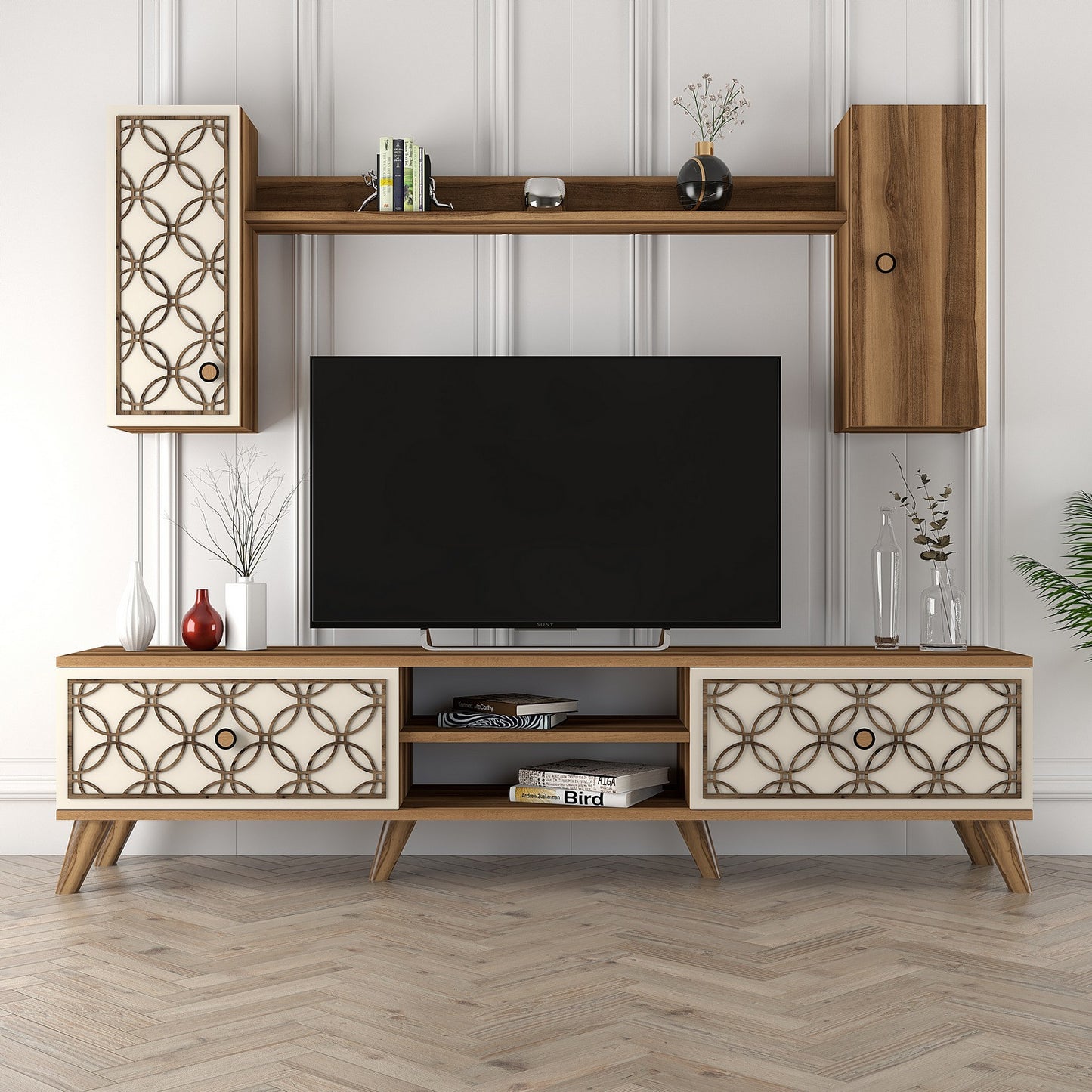 TV jedinica, Class S - Walnut, Cream