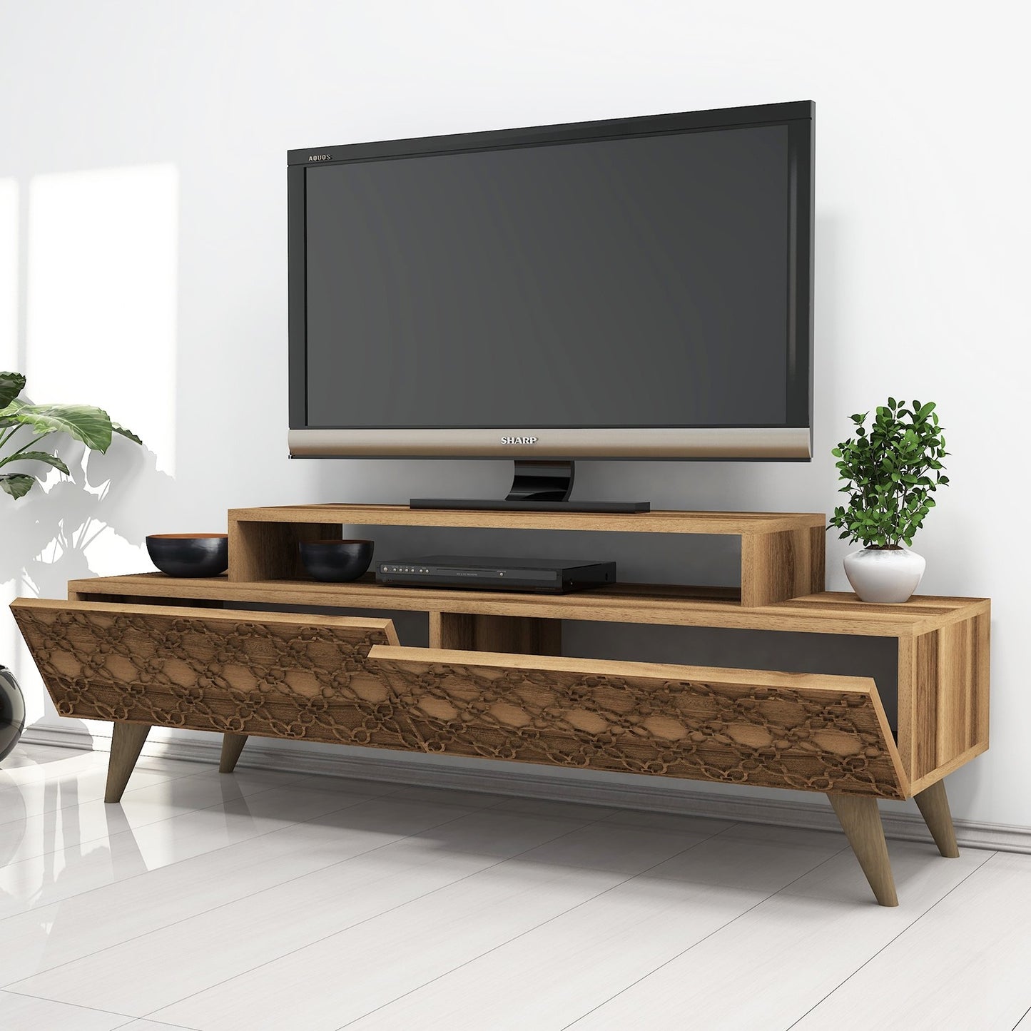 Stalak za televizor, City - Walnut