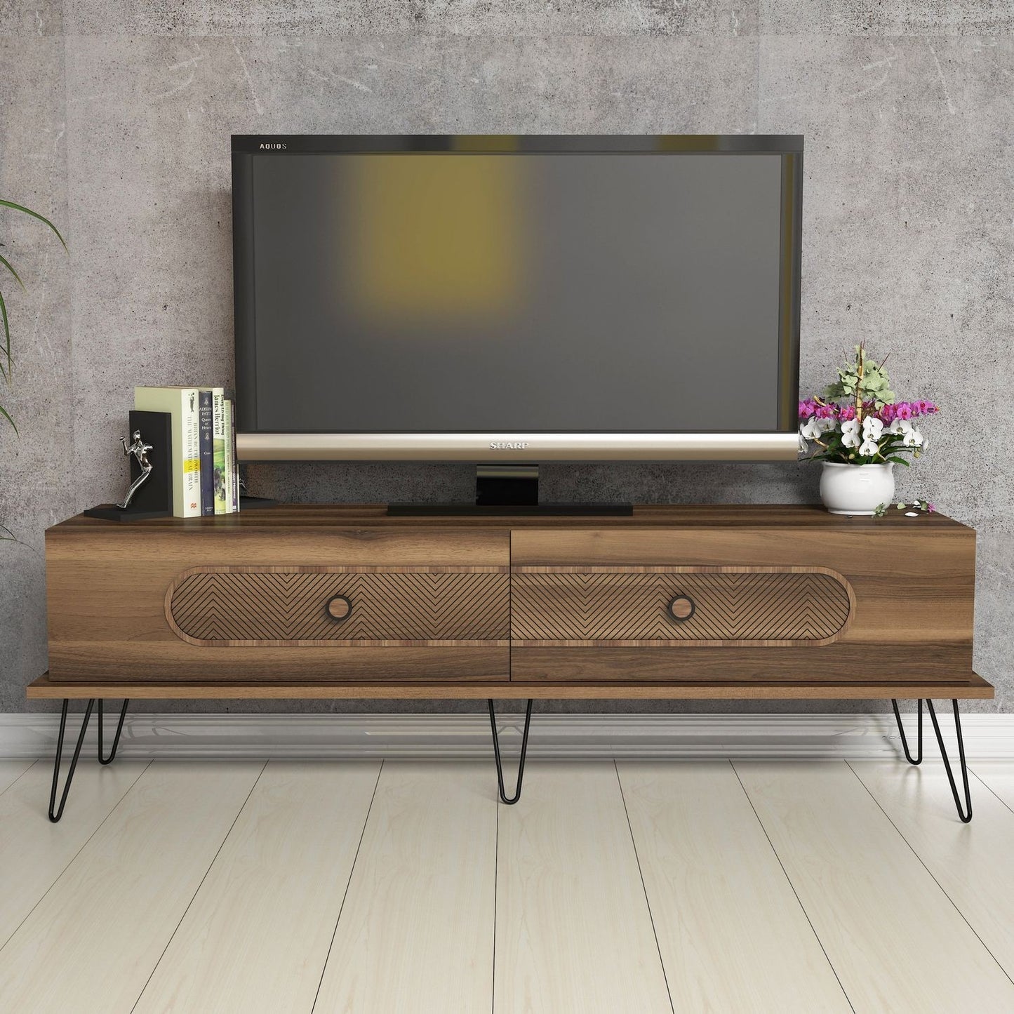Stalak za televizor, Ekol - Walnut