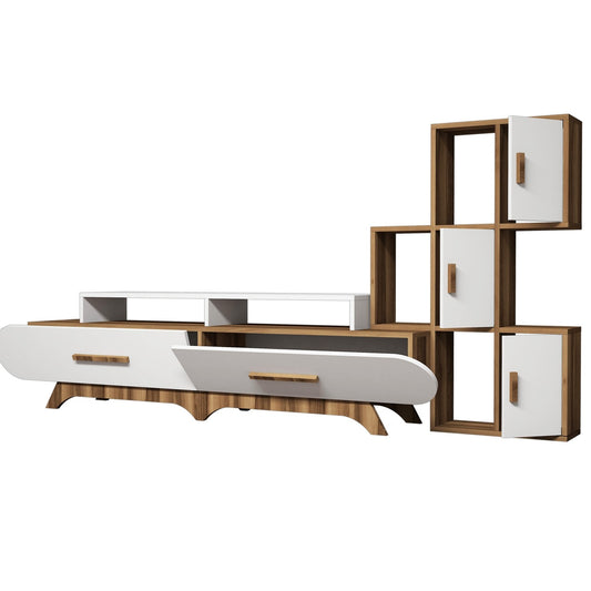 TV jedinica, Flora S - Walnut, White