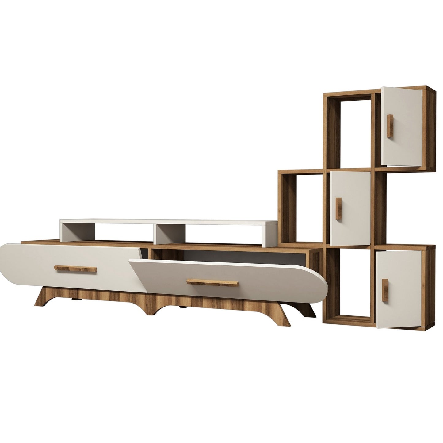 TV jedinica, Flora S - Walnut, Cream