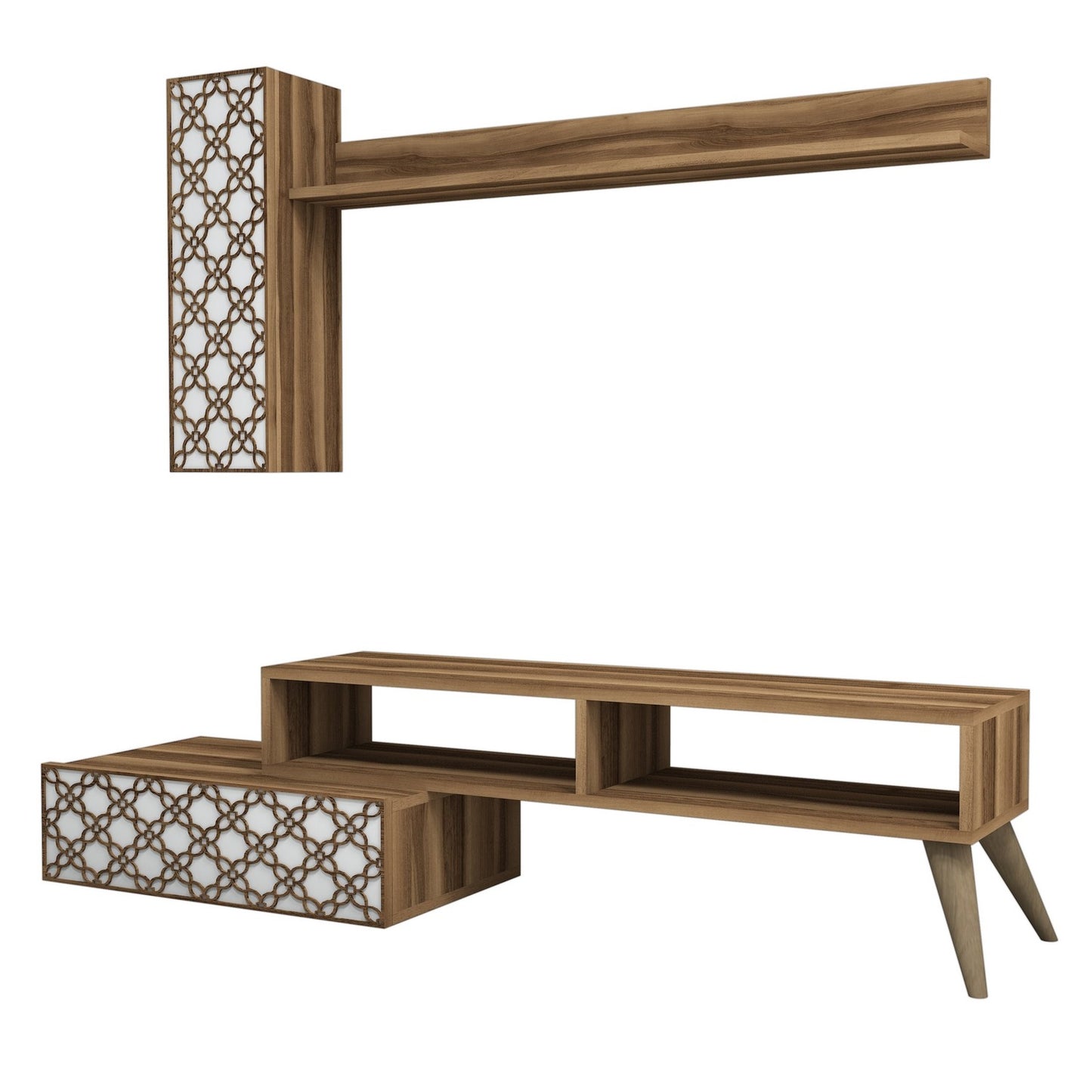 TV jedinica, Planet - Walnut, White