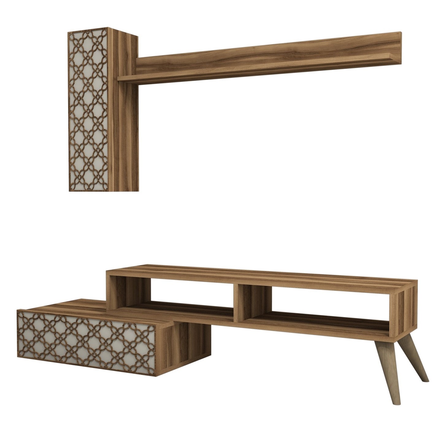 TV jedinica, Planet - Walnut, Cream
