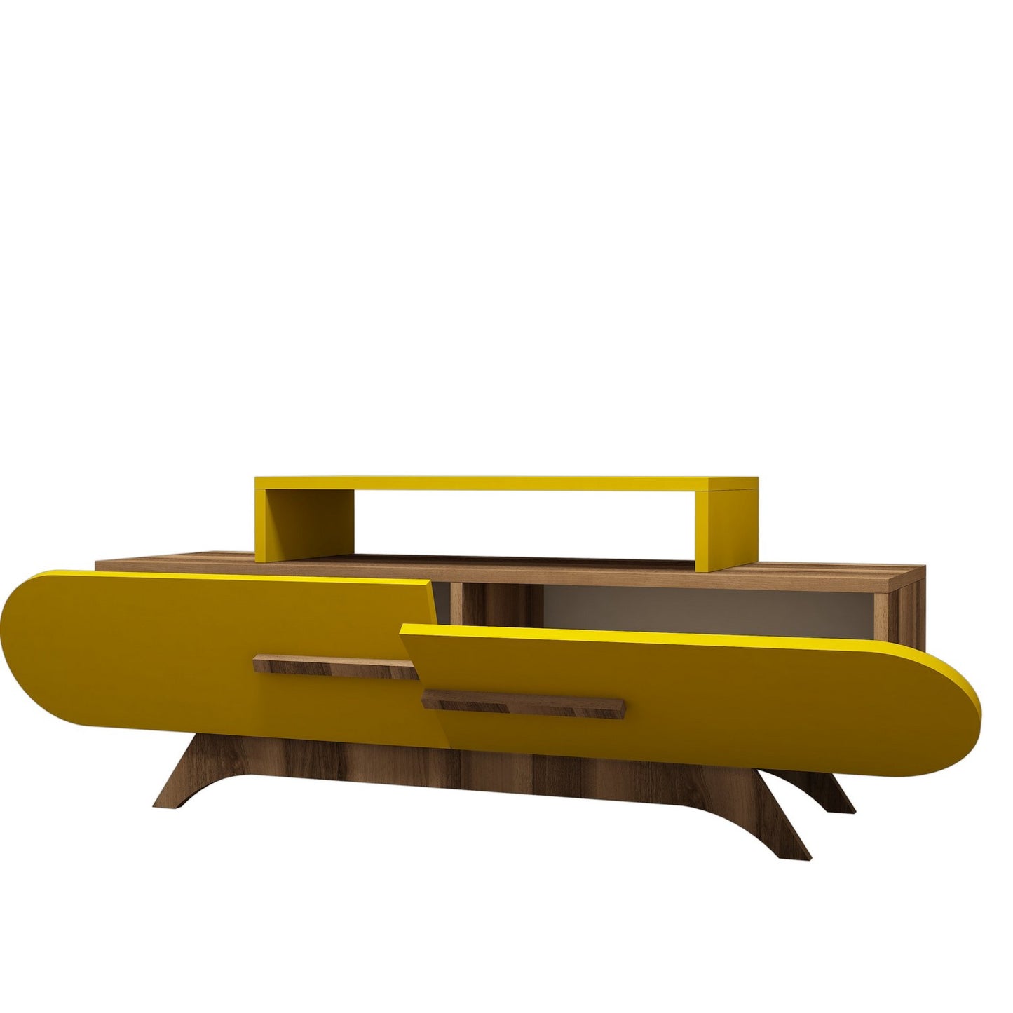 Stalak za televizor, Rose - Walnut, Yellow