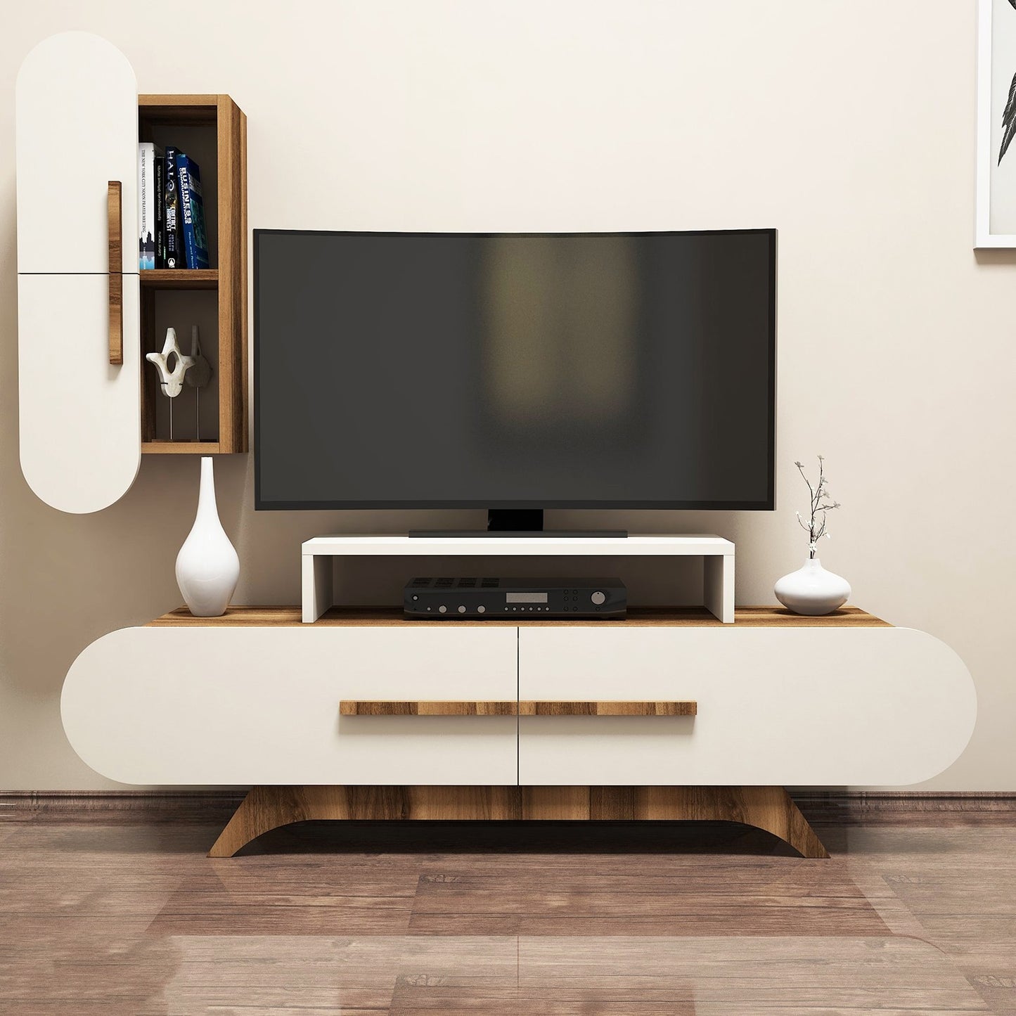 TV jedinica, Rose S - Walnut, Cream