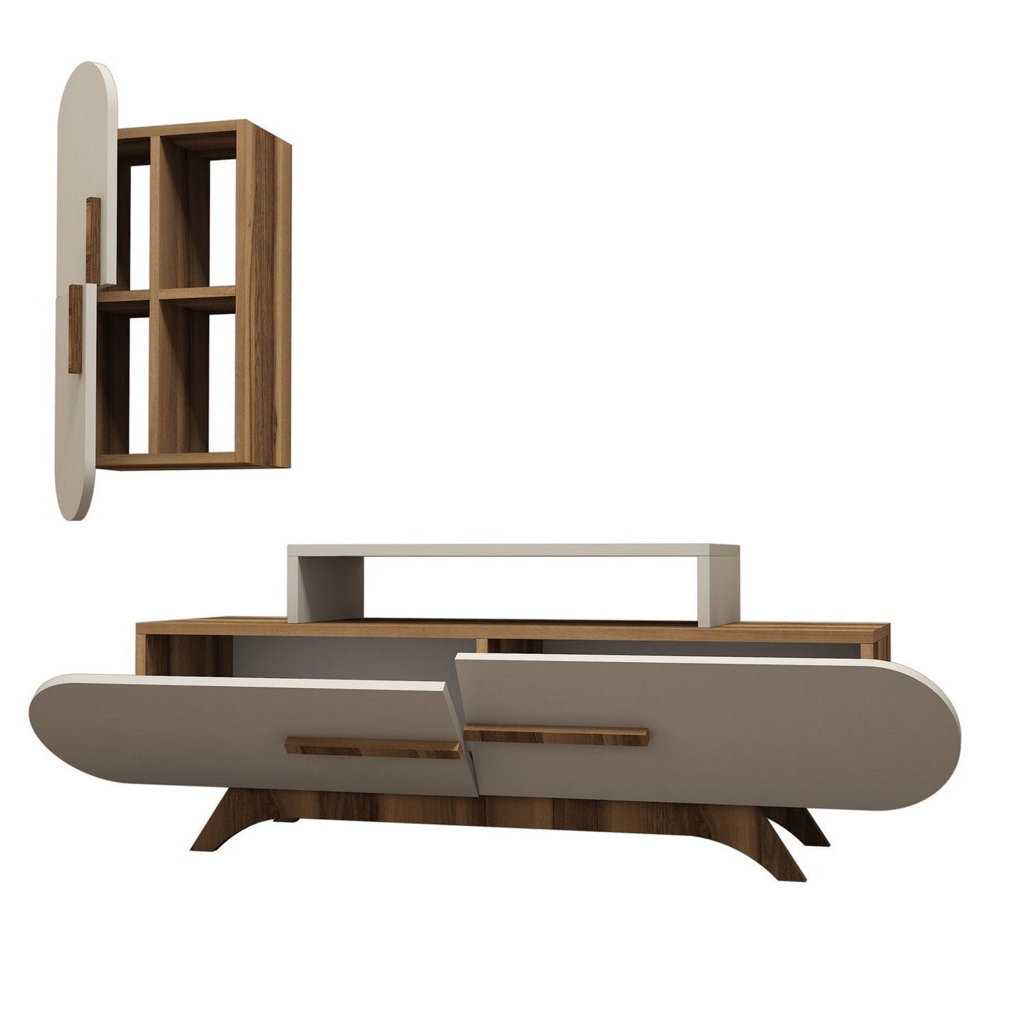 TV jedinica, Rose S - Walnut, Cream