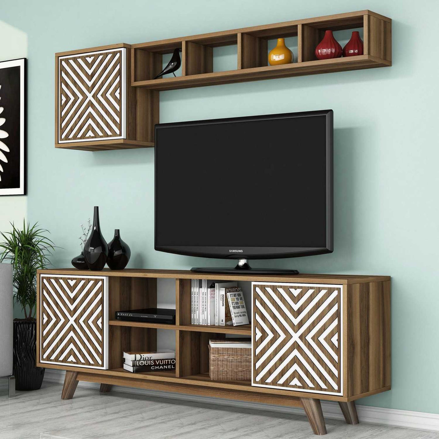 TV jedinica, İnci - Walnut, White