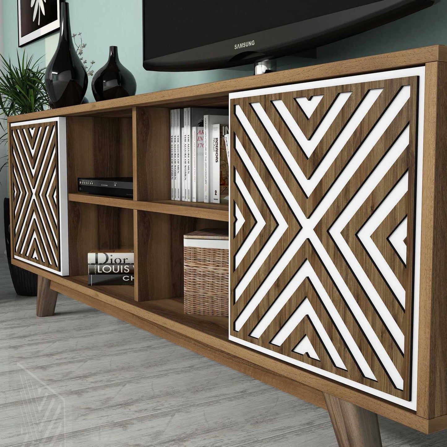TV jedinica, İnci - Walnut, White