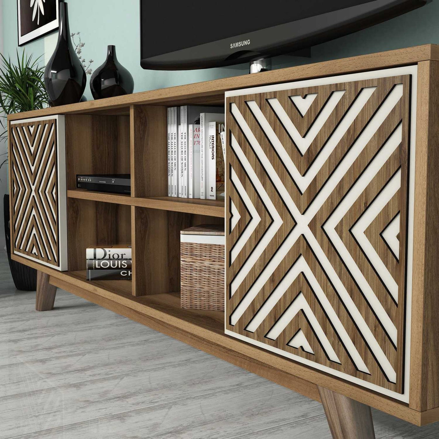 TV jedinica, İnci - Walnut, Cream