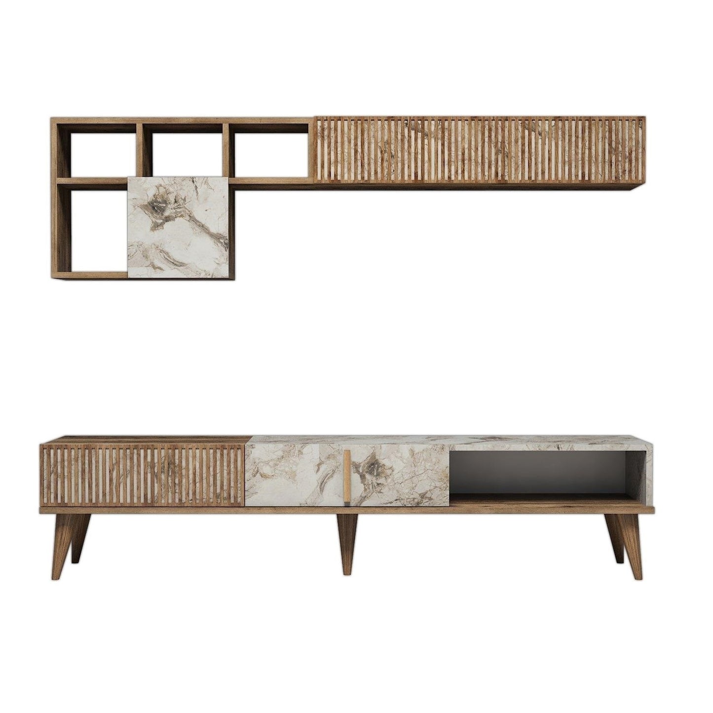 Regal MILAN WALNUT, Milan - Walnut, White