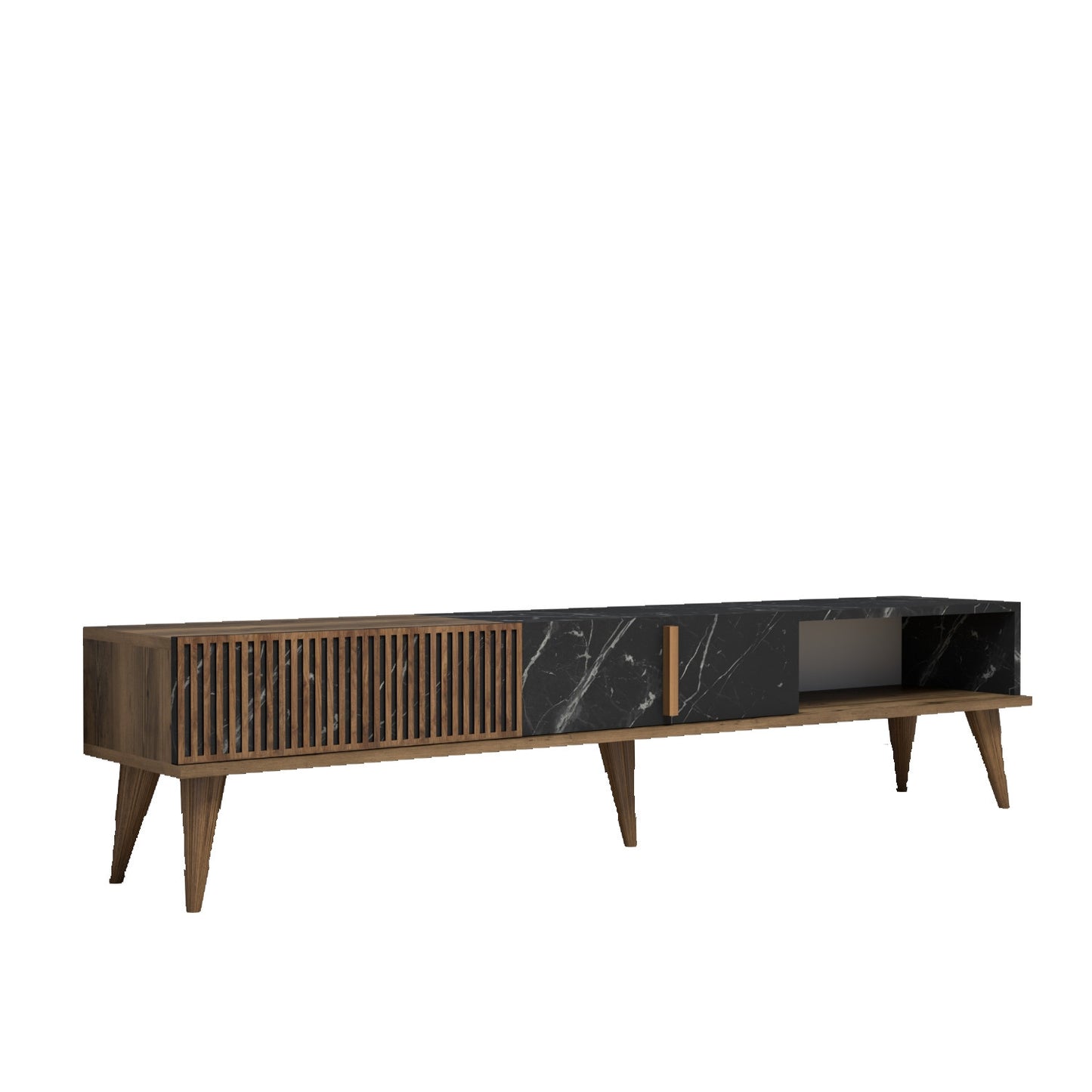 Stalak za televizor, Milan - Walnut, Black