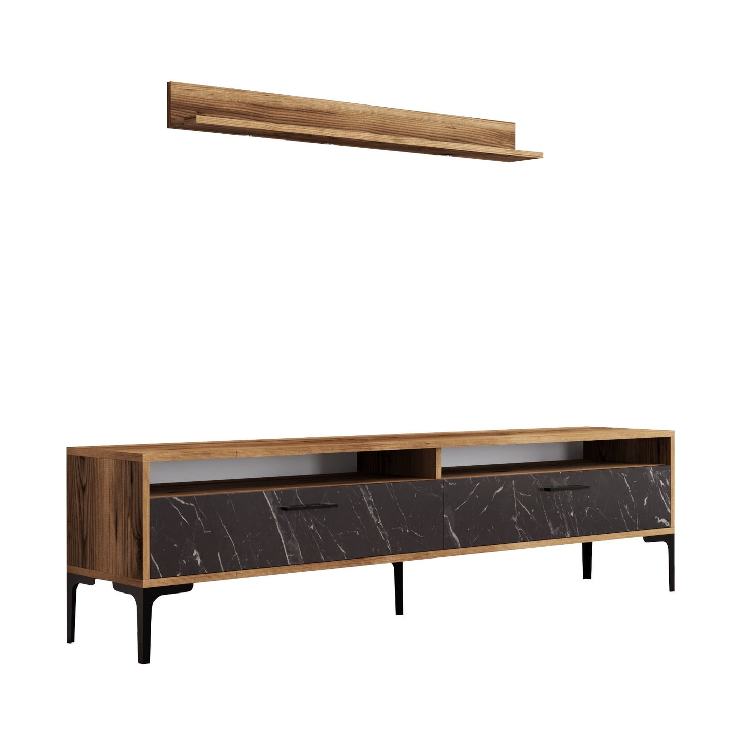TV jedinica, Istanbul - Walnut, Black Marble
