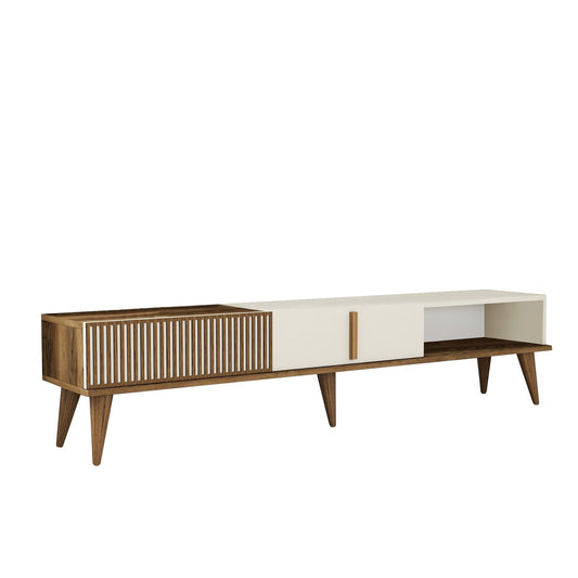 Stalak za televizor, Milan Alt - Walnut, Cream