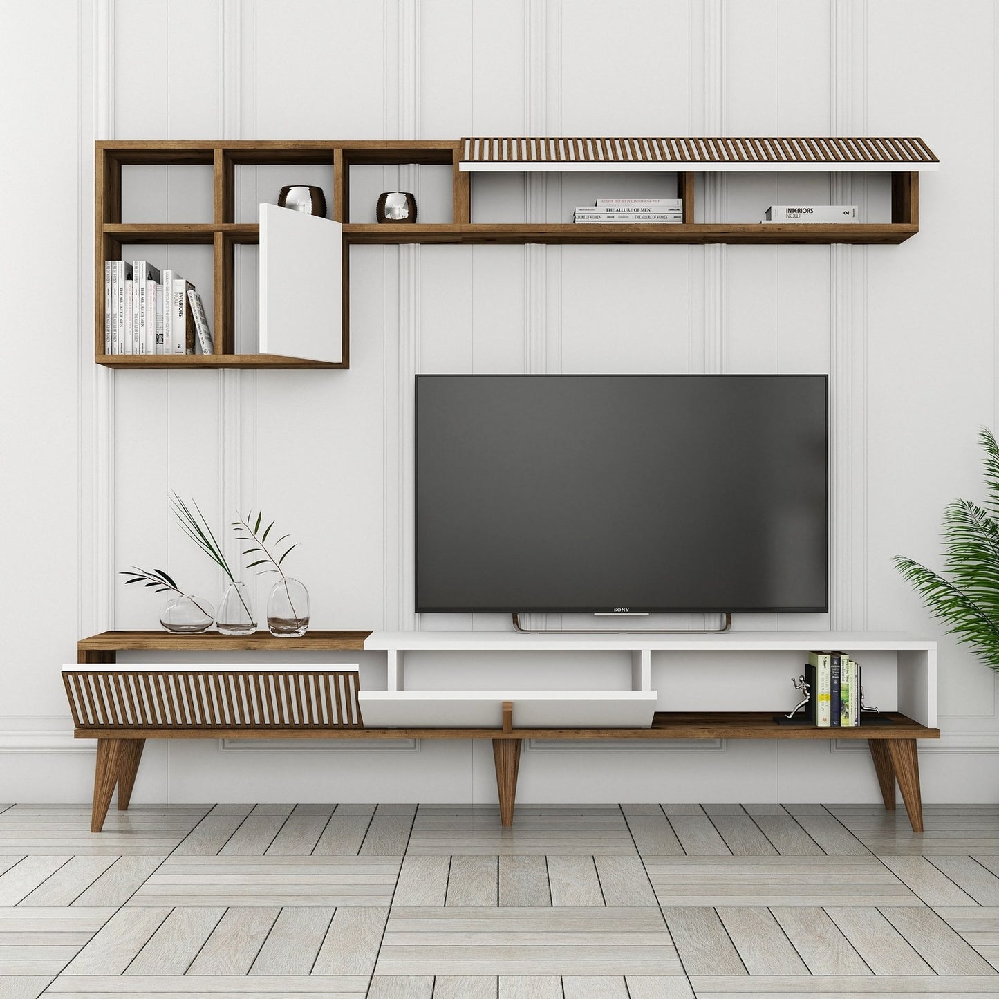 TV jedinica, Milan TV - Walnut, White