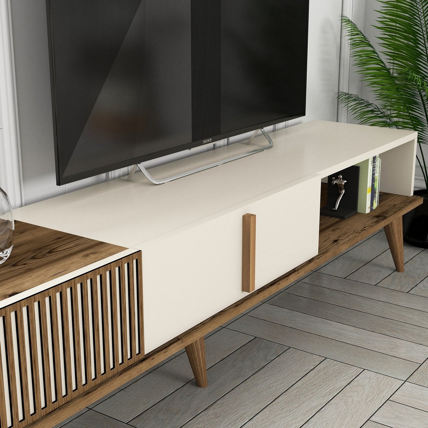 TV jedinica, Milan TV - Walnut, Cream