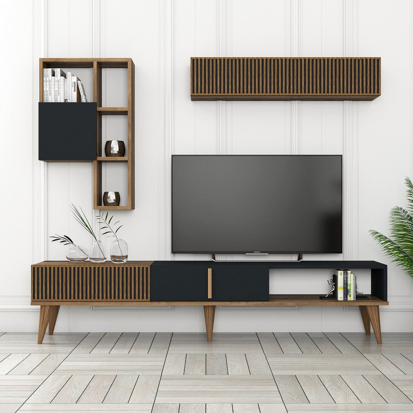 TV jedinica, Milan TV - Walnut, Anthracite
