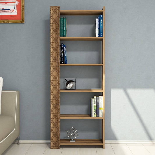 Polica za knjige, City - Walnut, Walnut