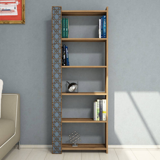 Polica za knjige, City - Walnut, Chalcedony