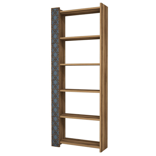 Polica za knjige, City - Walnut, Chalcedony