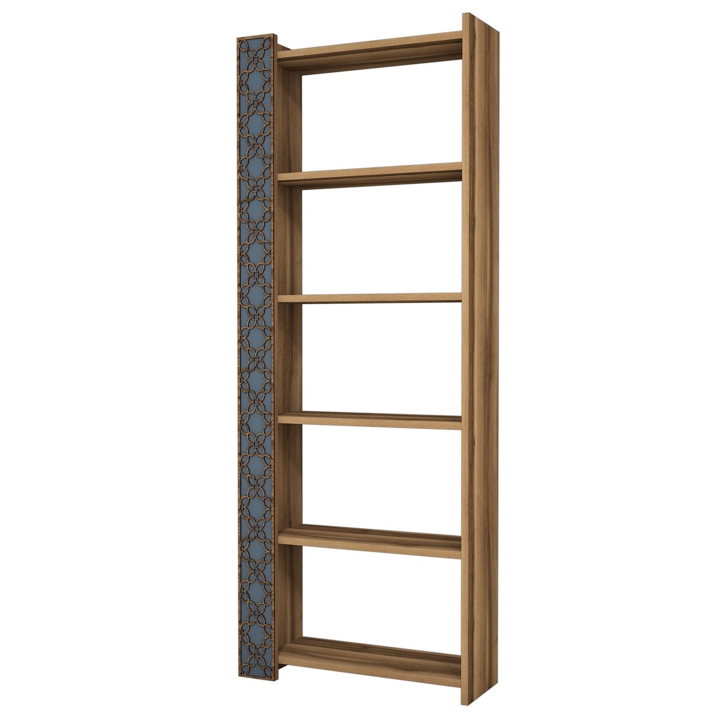 Polica za knjige, City - Walnut, Chalcedony