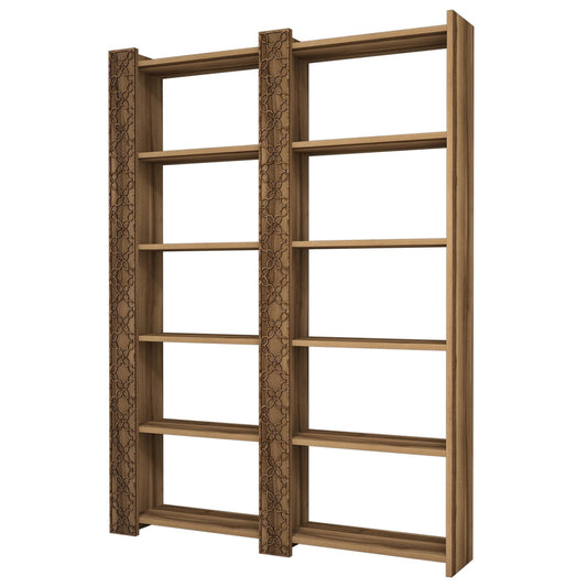 Polica za knjige, City 2 - Walnut, Walnut