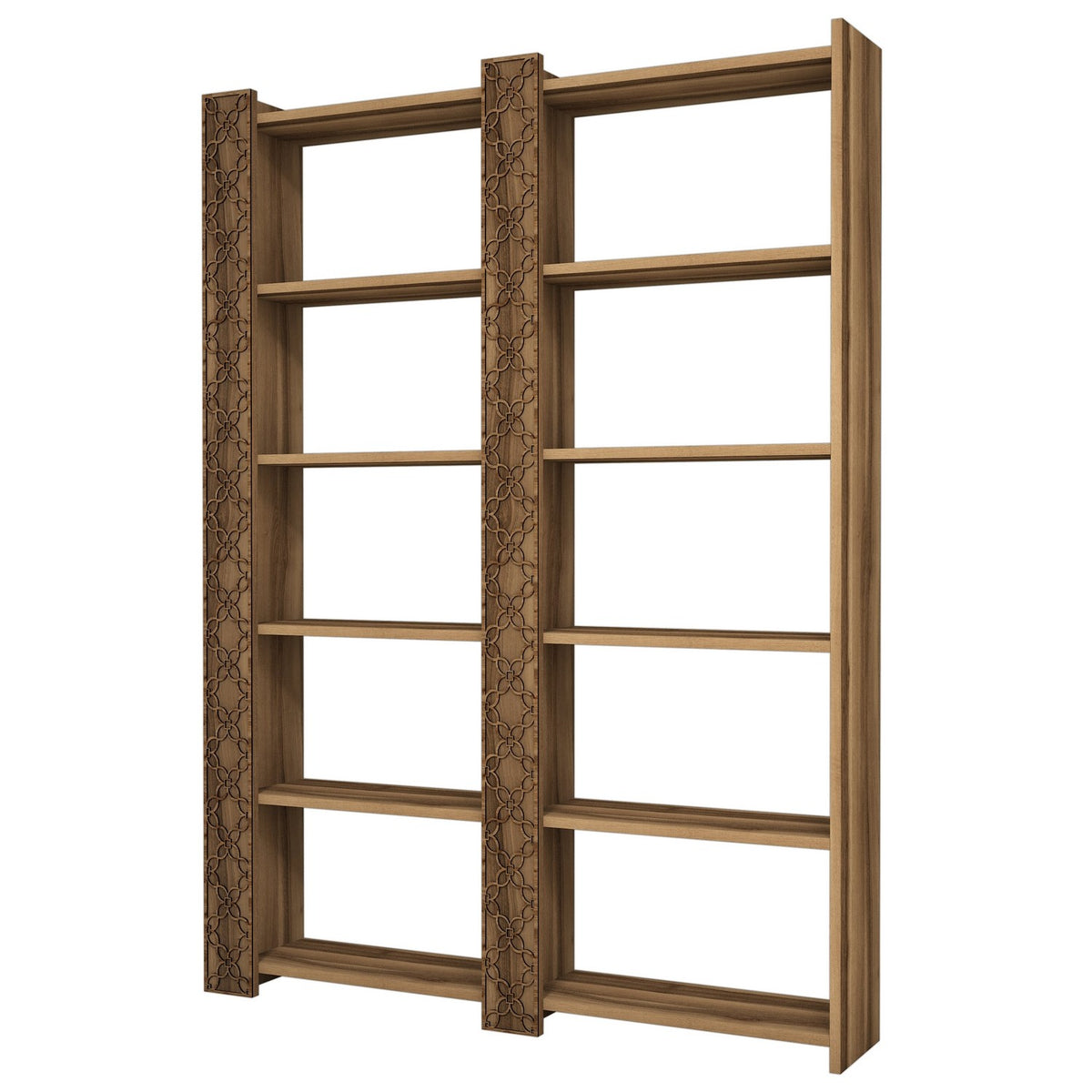 Polica za knjige, City 2 - Walnut, Walnut