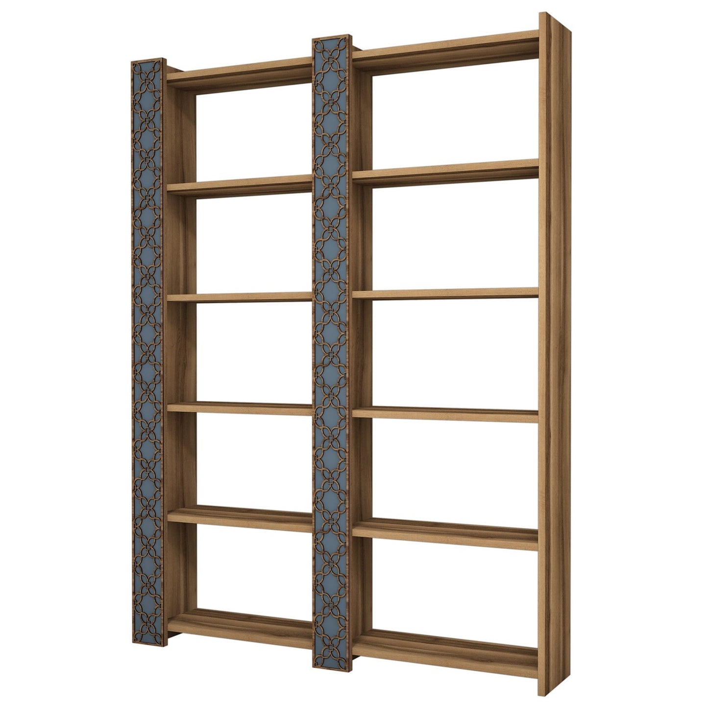 Polica za knjige, City 2 - Walnut, Chalcedony