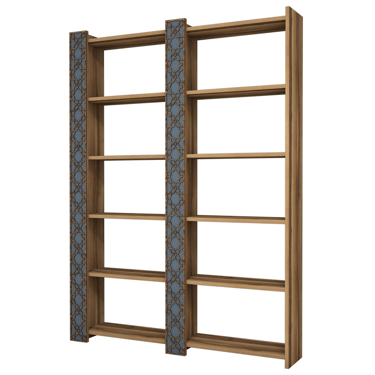 Polica za knjige, City 2 - Walnut, Chalcedony