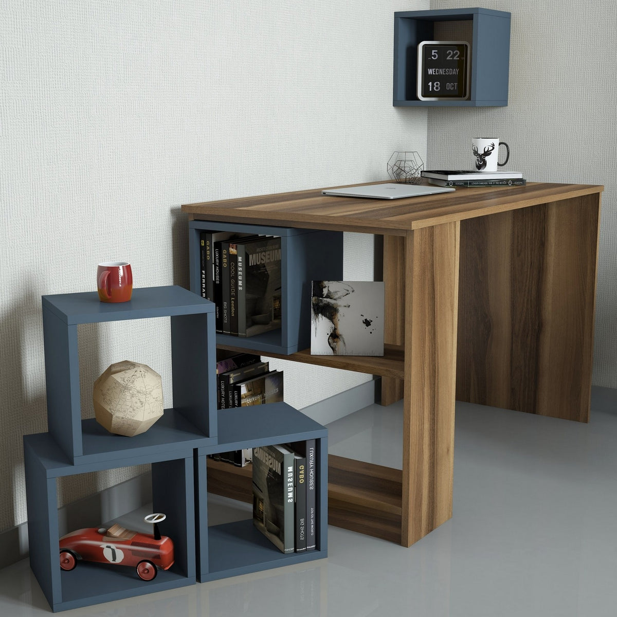 Studijski stol, Box - Orah, Haledon