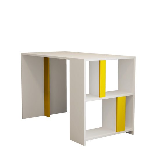 Studijski stol, Lima - White, Yellow