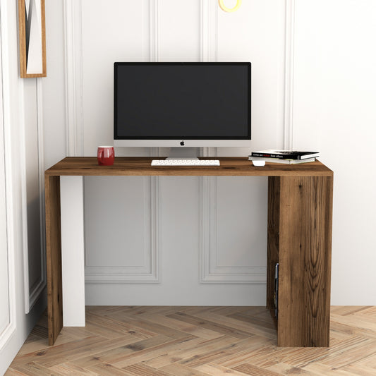 Studijski stol, Lima - Walnut, White