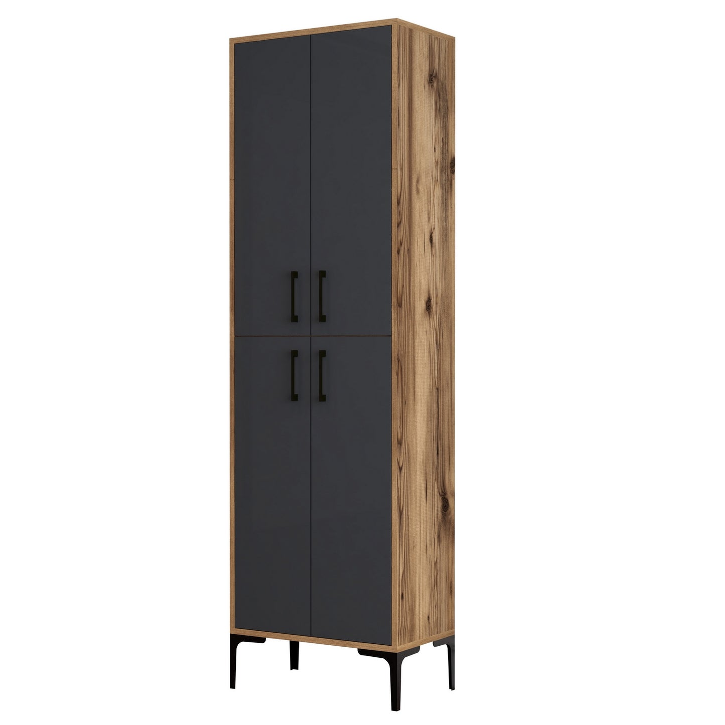 Ormar za cipele, Berlin A - Walnut, Anthracite