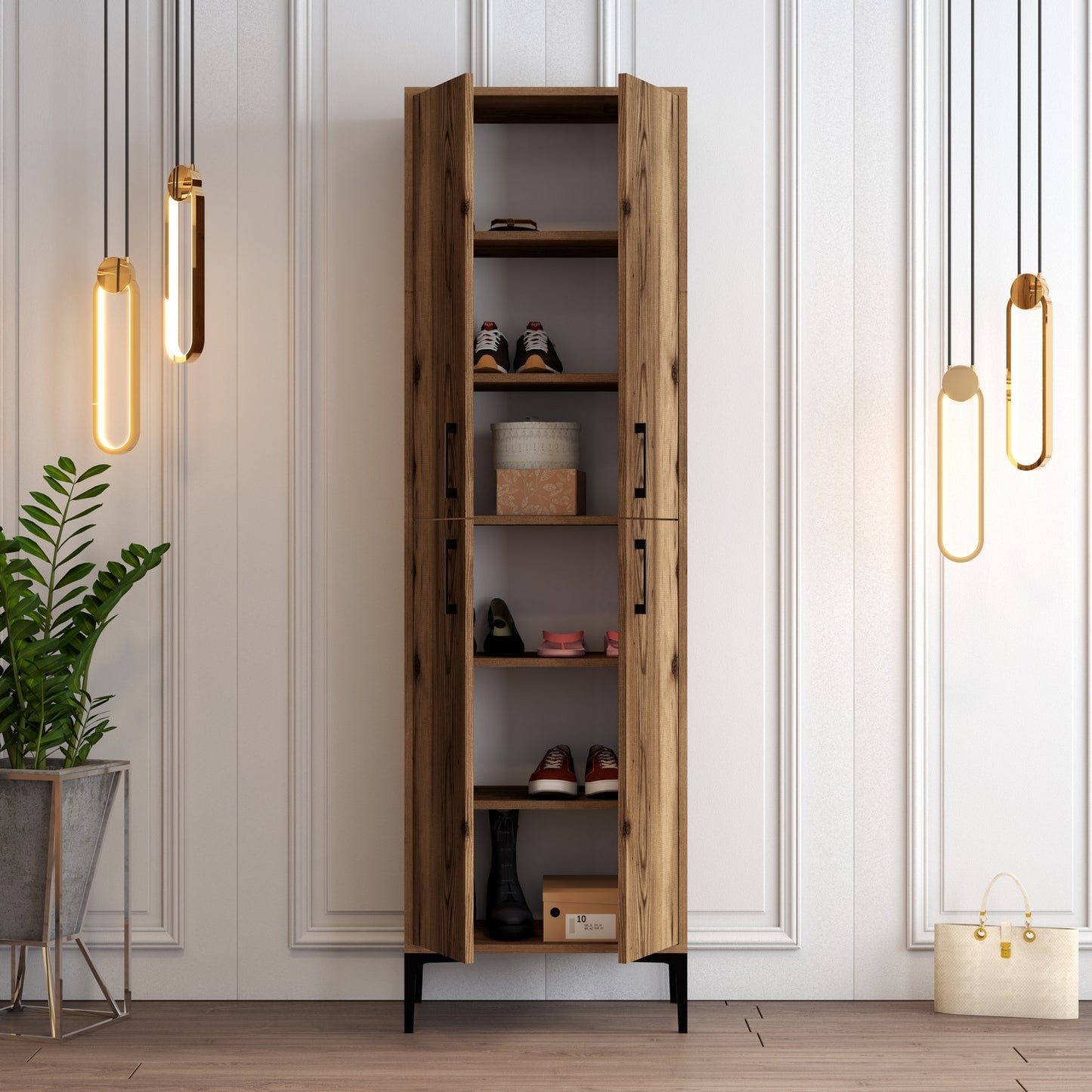 Ormar za cipele, Berlin A - Walnut