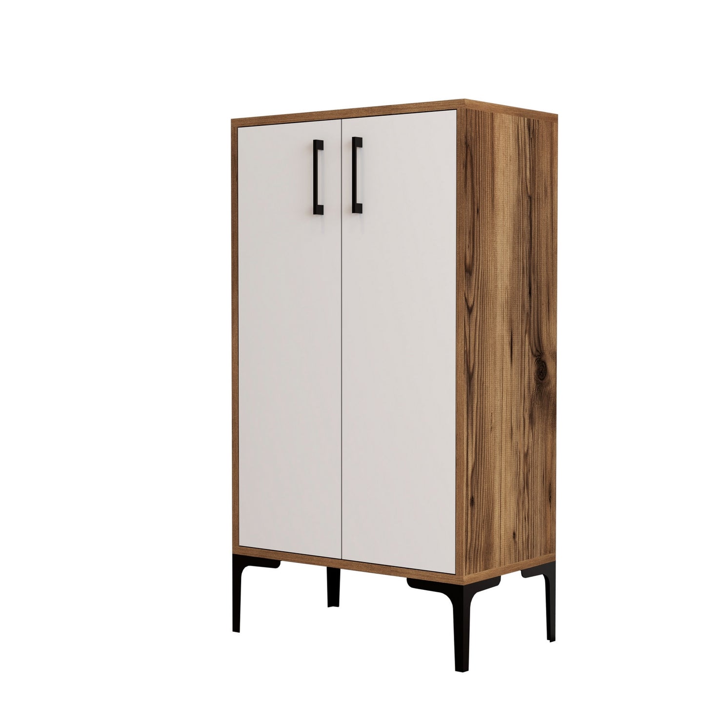 Ormar za cipele, Prag - Walnut, White