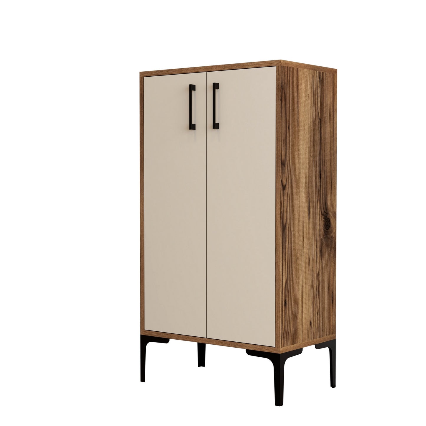 Ormar za cipele, Prag - Walnut, Cream