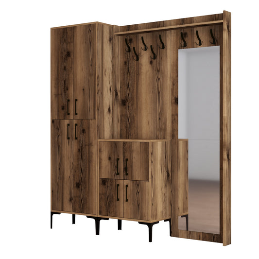 Ormar za predsoblje, Berlin ABC - Walnut