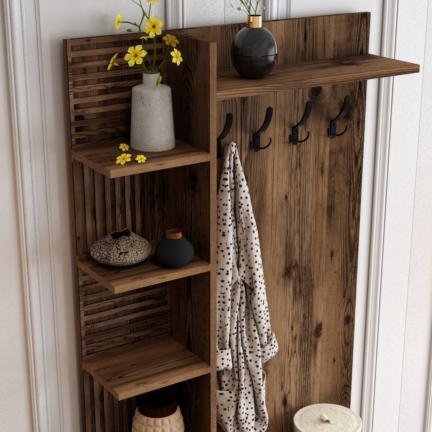 Ormar za predsoblje, Viyana D - Walnut