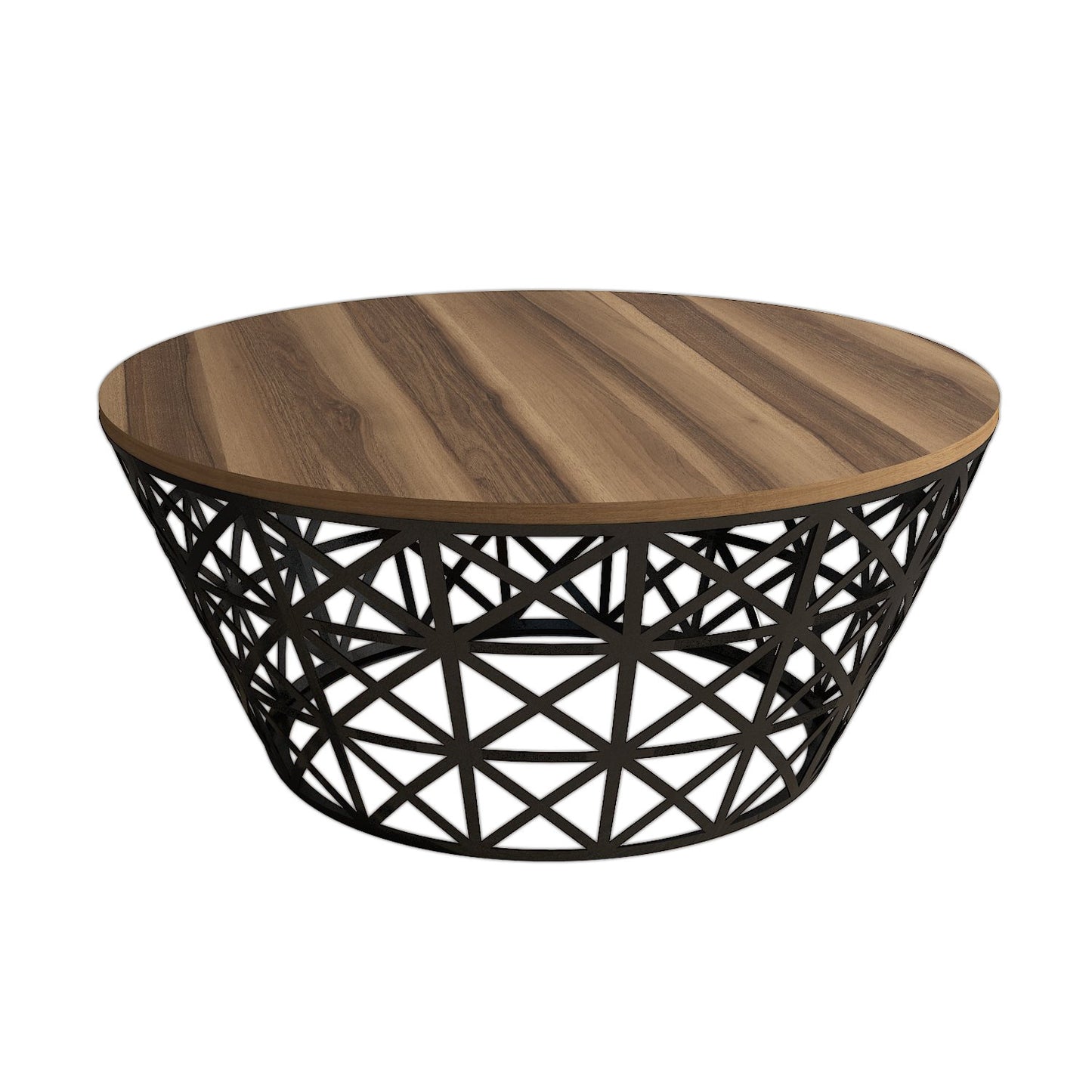 Stolić za kavu, Stil Metal Ferforje - Walnut