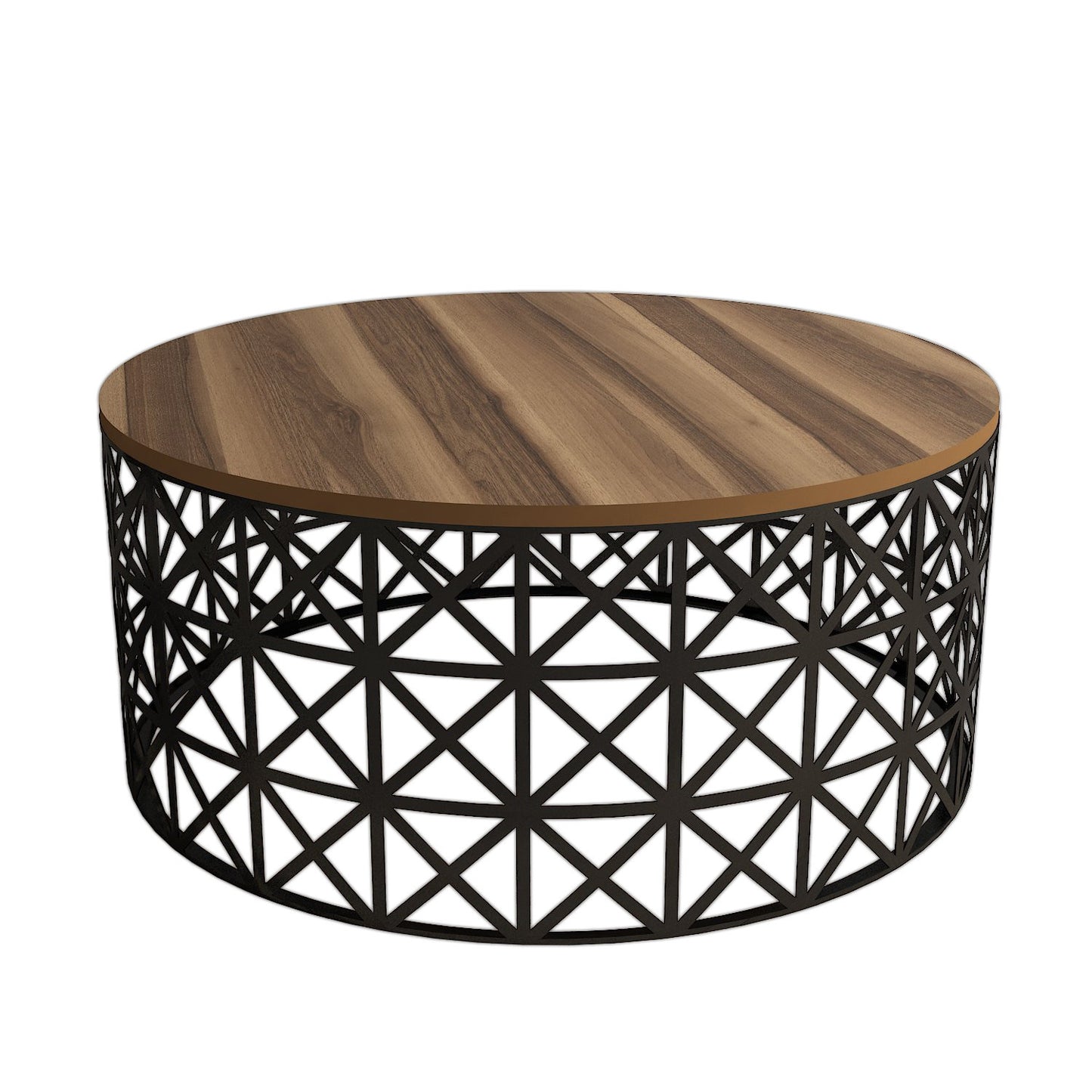 Stolić za kavu, Selin Metal Ferforje - Walnut