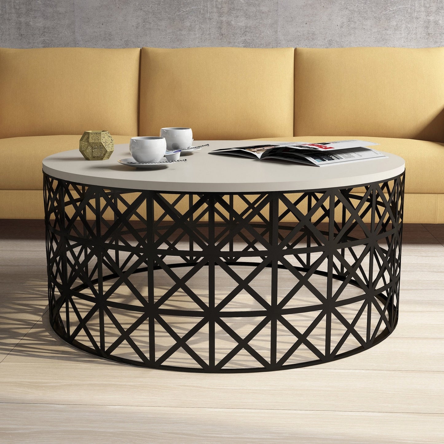 Stolić za kavu, Selin Metal Ferforje - Cream