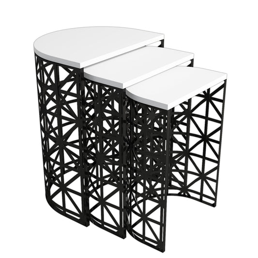 Stol (3 komada), Stil Metal Ferforje - White