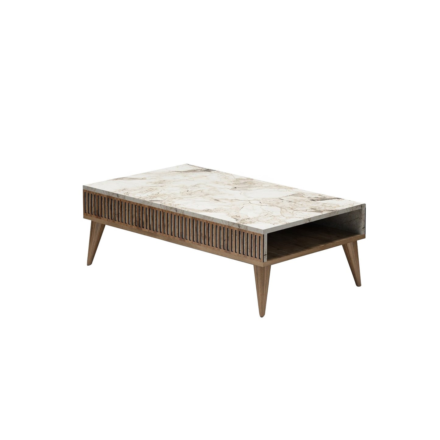 Namještaj za dnevni boravak MILAN WHITE, Milan - Walnut, White