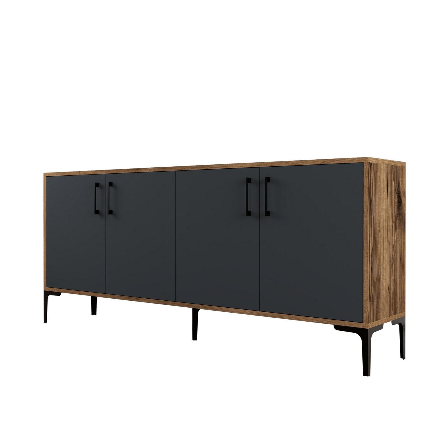 Komoda, Kiev - Walnut, Anthracite