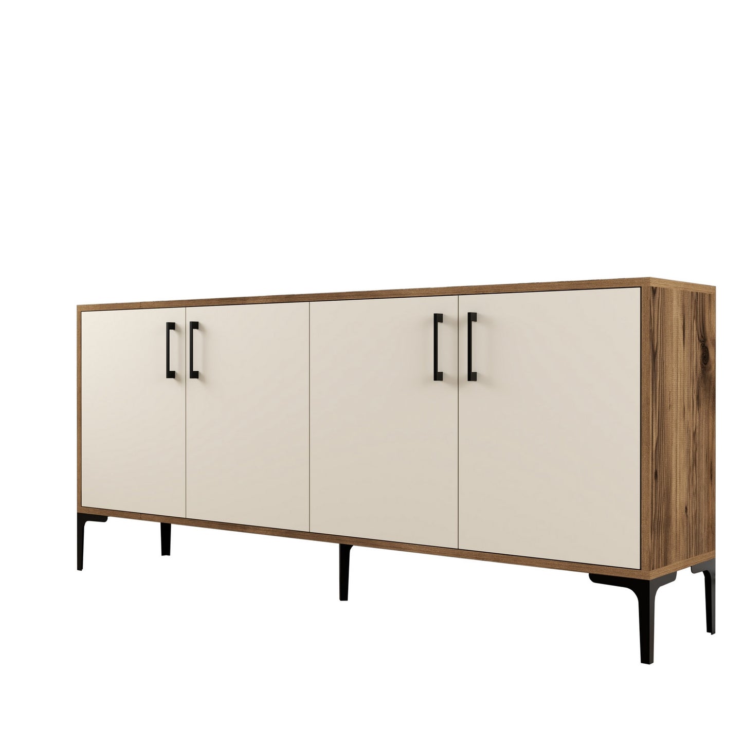 Komoda, Kiev - Walnut, Cream