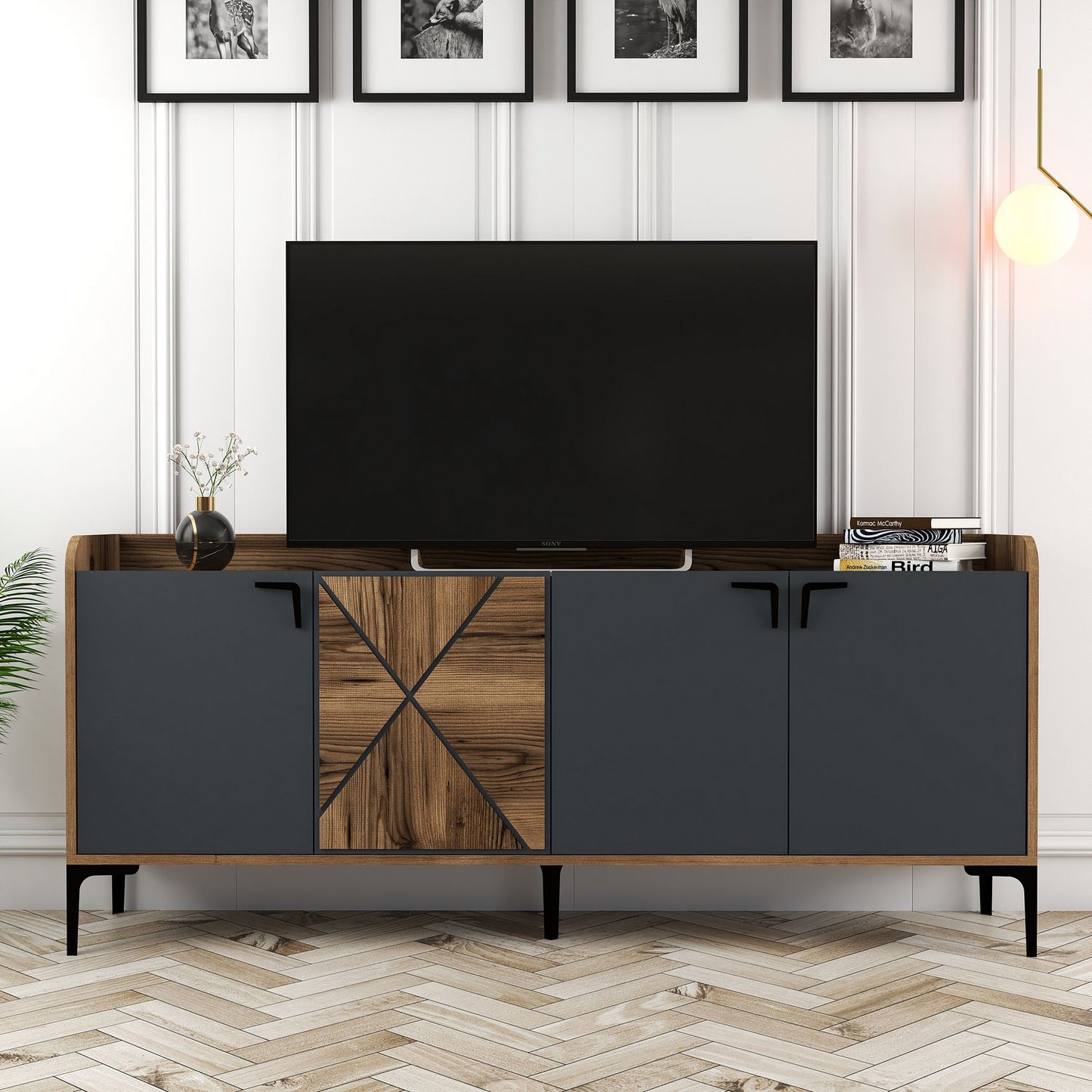 Komoda VENEDIK WALNUT, Venedik - Walnut, Anthracite