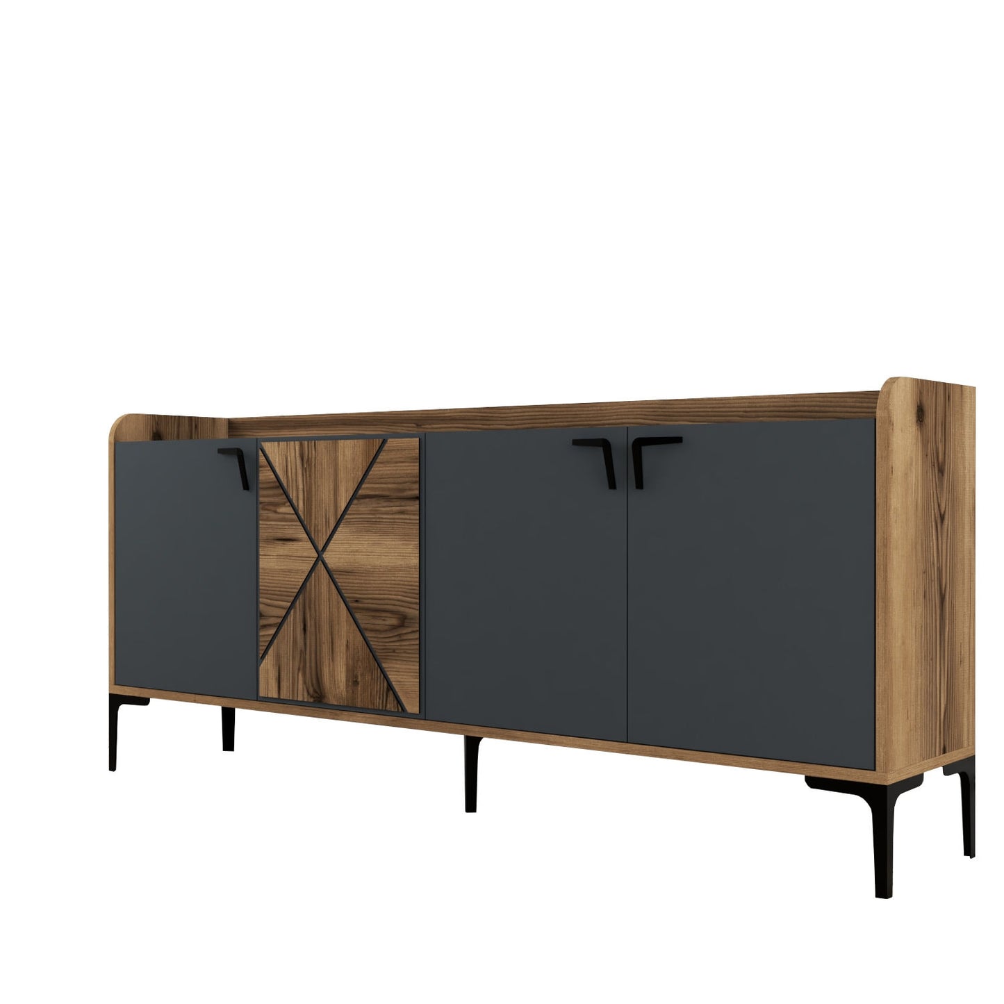 Komoda VENEDIK WALNUT, Venedik - Walnut, Anthracite
