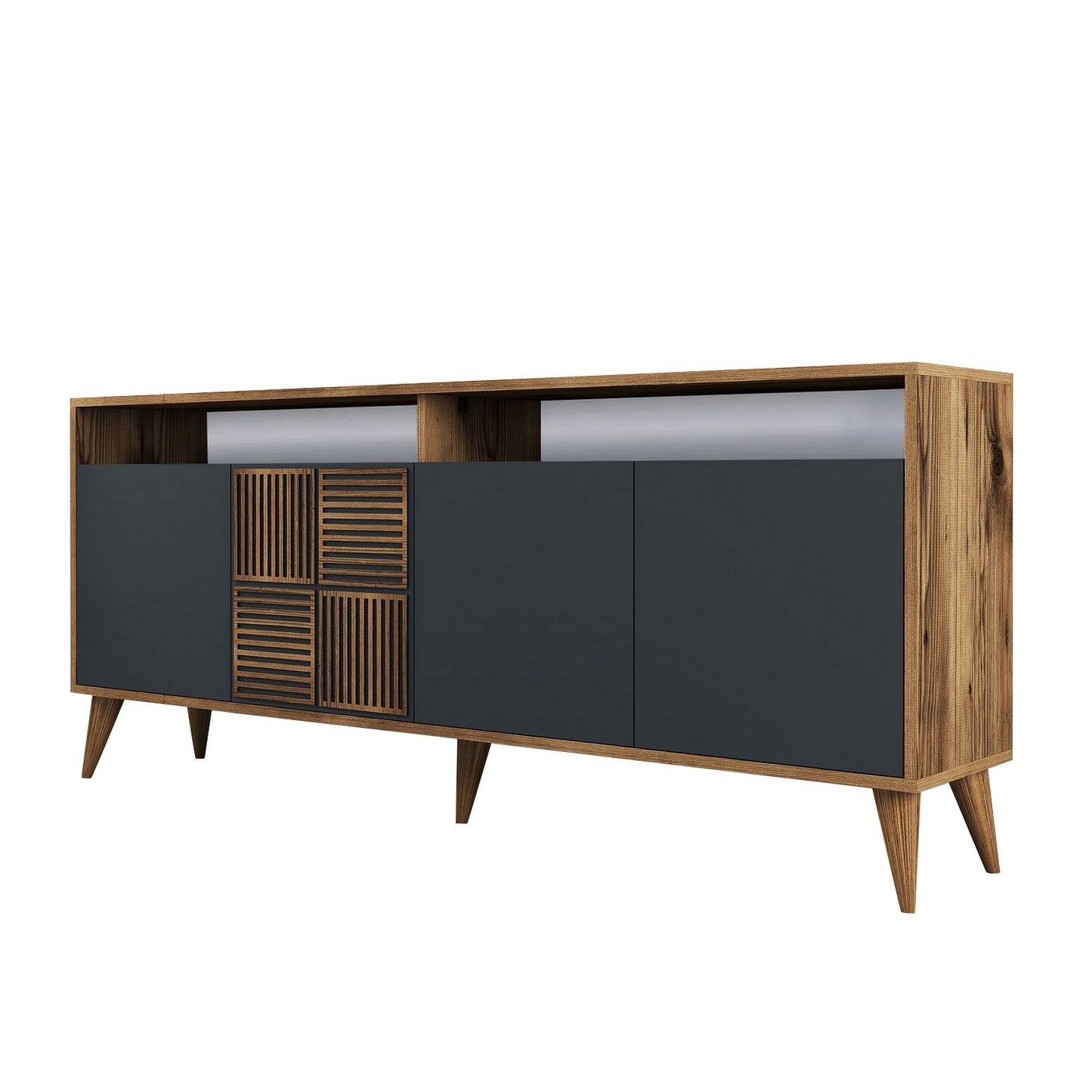 Komoda, Milan - Walnut, Anthracite