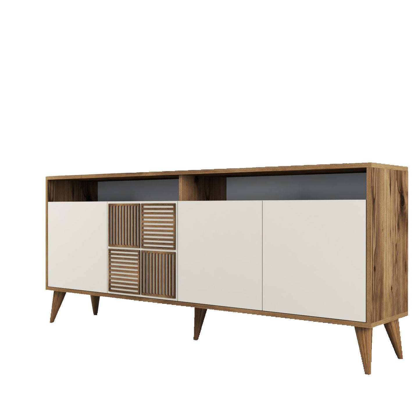 Komoda, Milan - Walnut, Cream